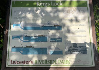 Sign about the history of Kings Lock